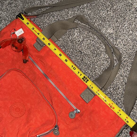 Kipling Orange Nylon Messenger Bag - Picture 4 of 8